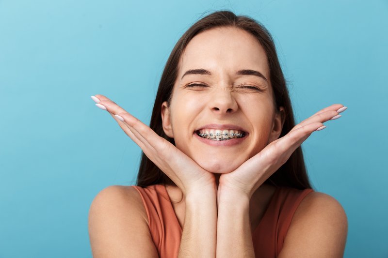 young girl smiling